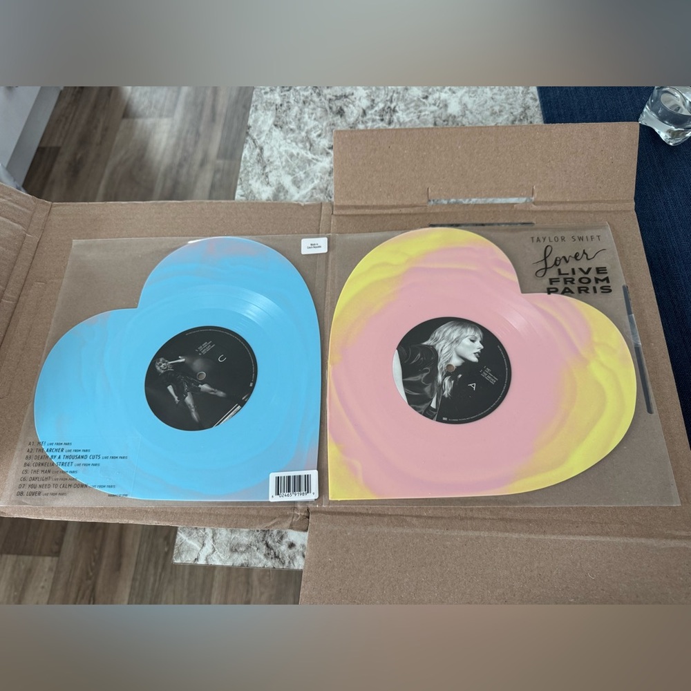 Taylor Swift - Lover Live From Paris Heart Shaped Vinyl